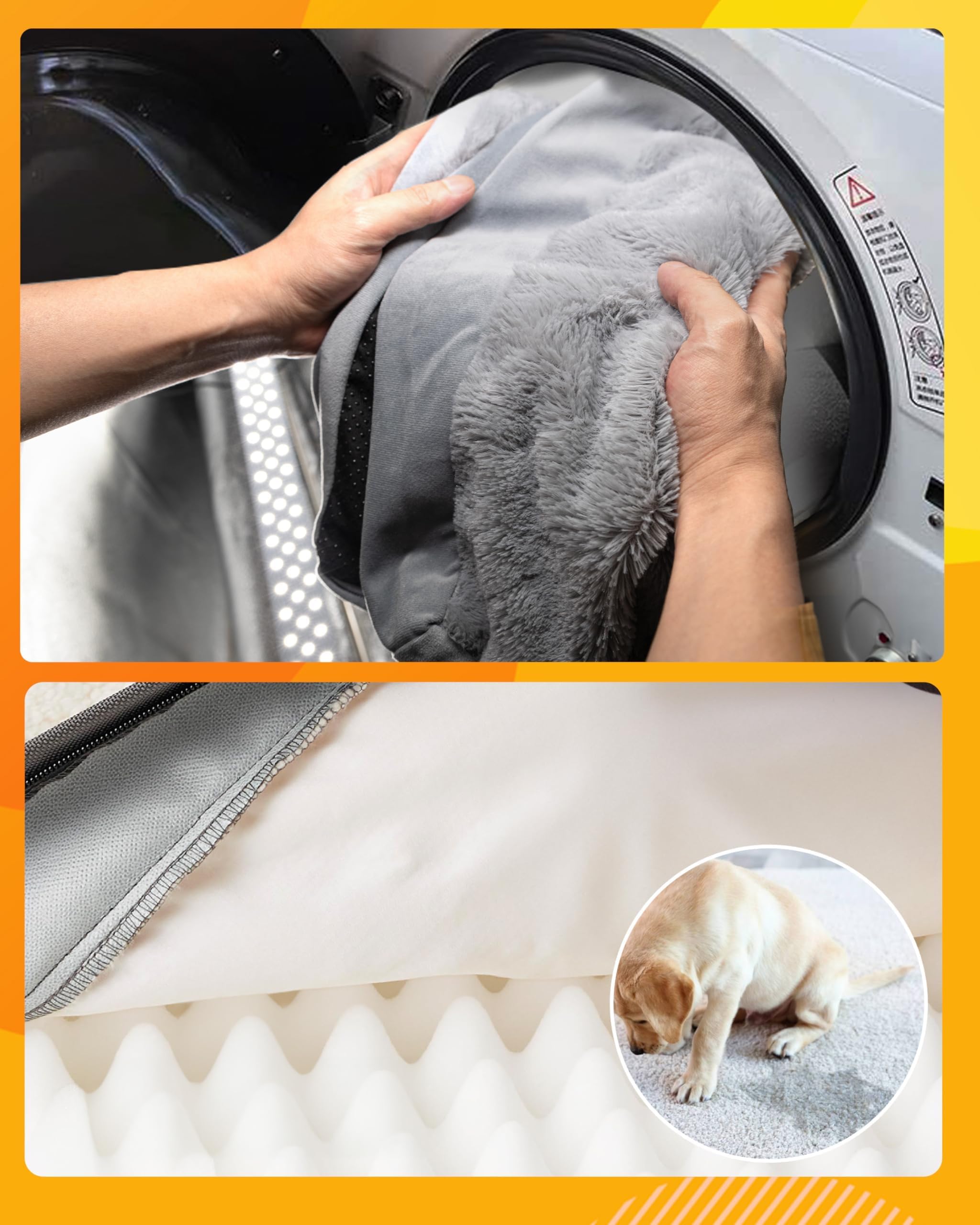Sytopia Indestructible Dog Bed machine-washable cover for simple maintenance