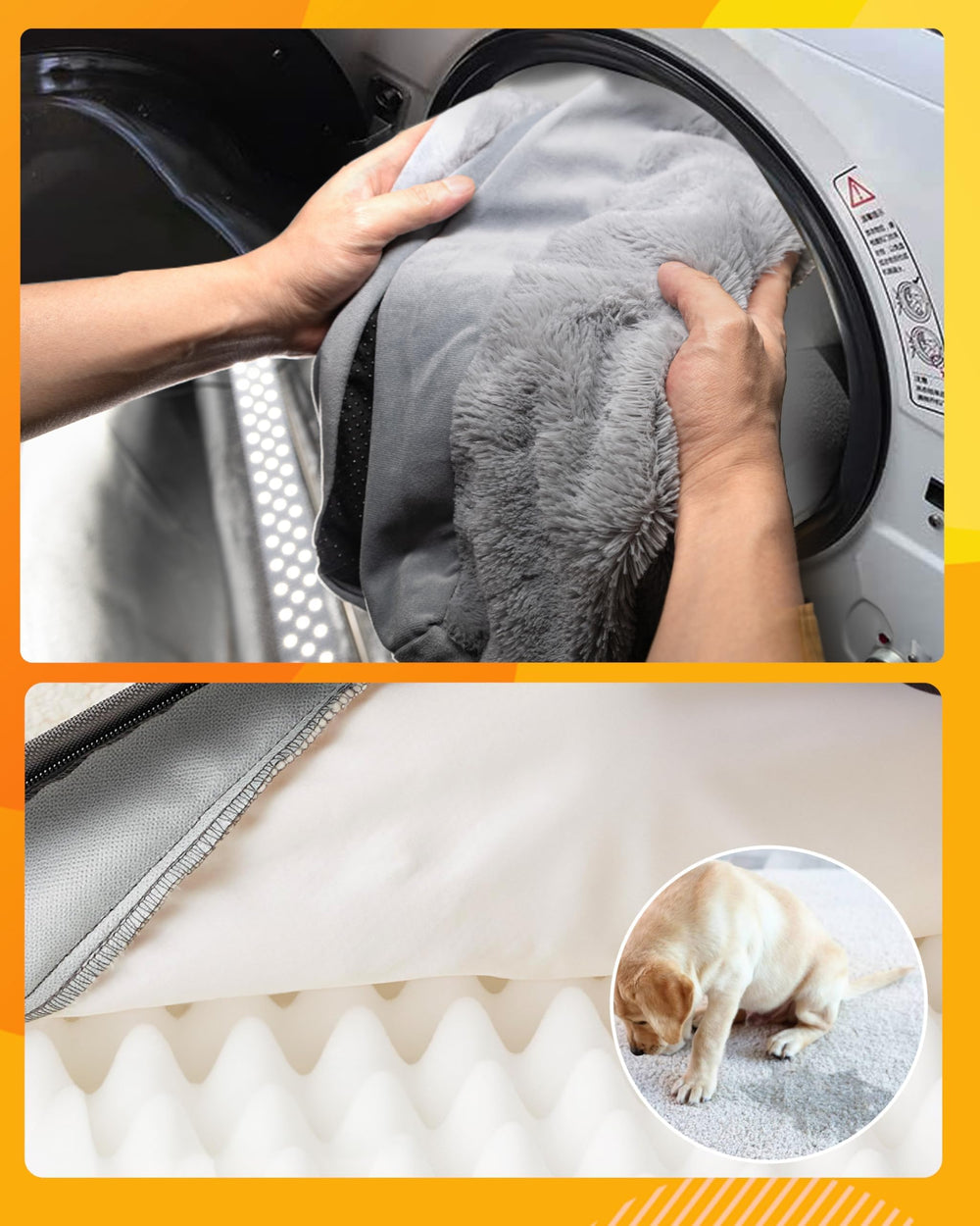 Sytopia Indestructible Dog Bed machine-washable cover for simple maintenance