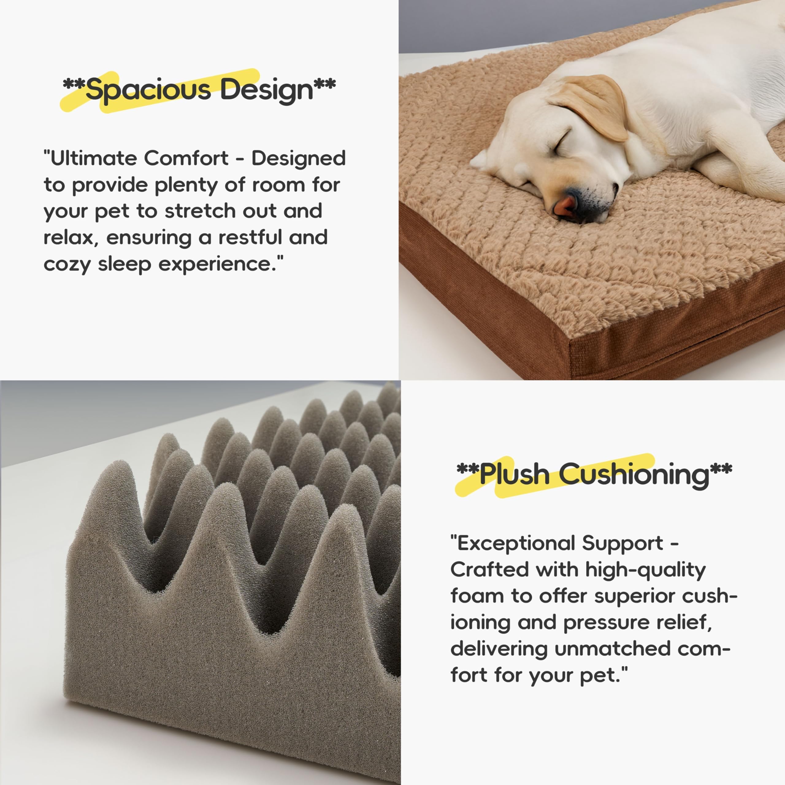 Sytopia large dog bed ideal for floor and sofa naps