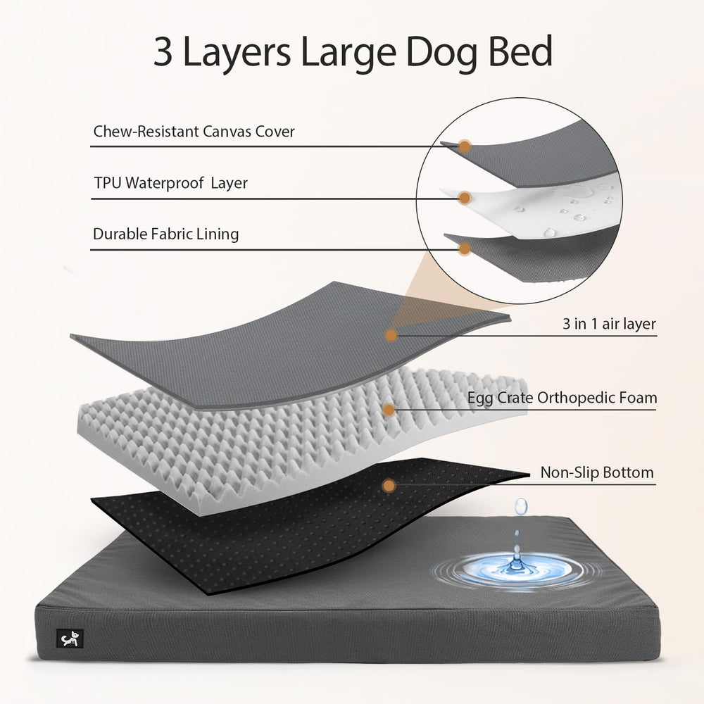 Sytopia dog bed with non-slip bottom for stable placement during naps.