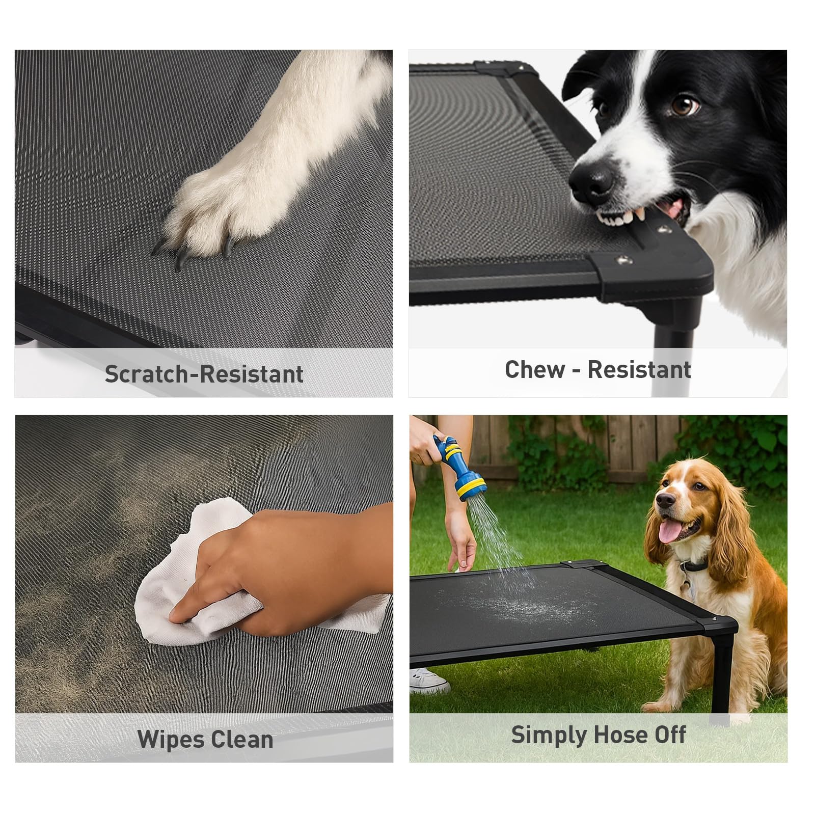 Sytopia orthopedic-friendly elevated surface reduces joint pressure for comfort.