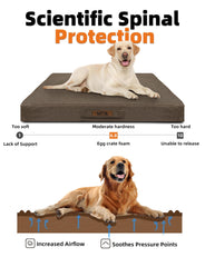 Sytopia orthopedic waterproof dog bed cover protects foam while keeping dogs dry.