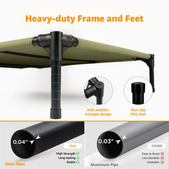 Sytopia chew-proof frame detail shows durable construction for active dogs