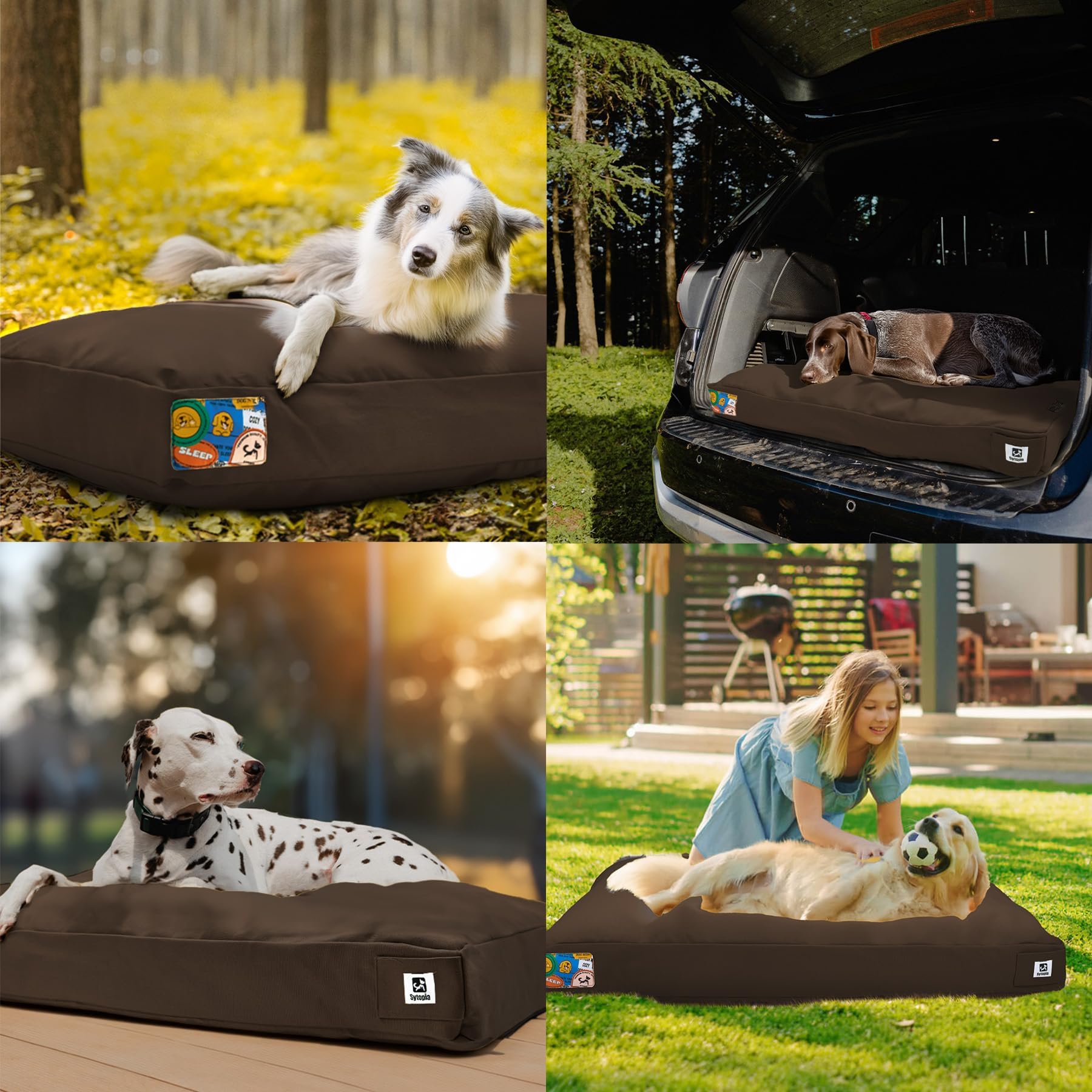 Sytopia removable cover with hidden zipper simplifies cleanup and refresh.
