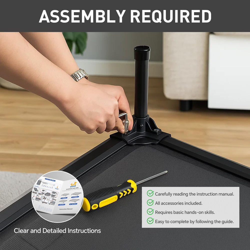 Sytopia secure assembly ensures sturdy setup and long-term durability.