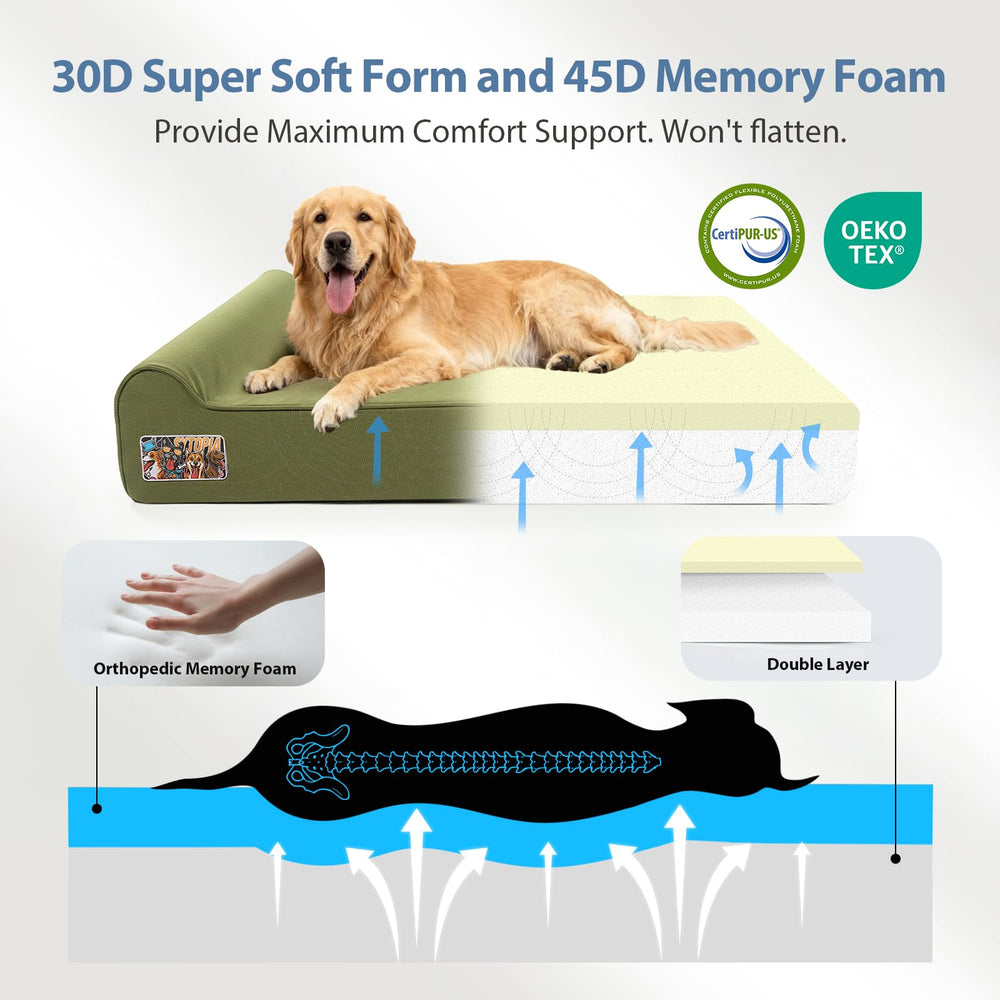 Sytopia XXL memory foam pillow detail supports head and neck for restful naps