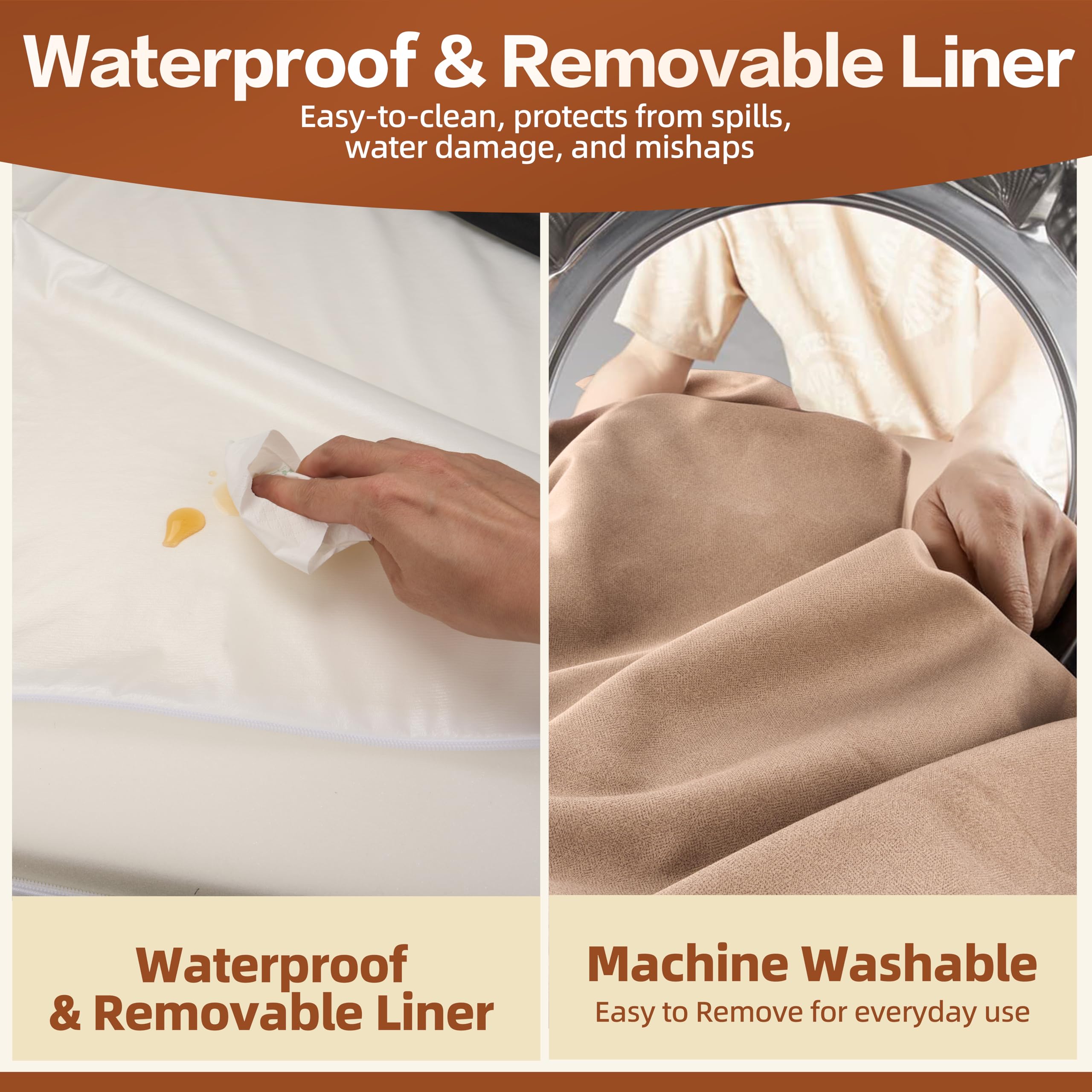 Sytopia XXL waterproof liner protects mattress from spills