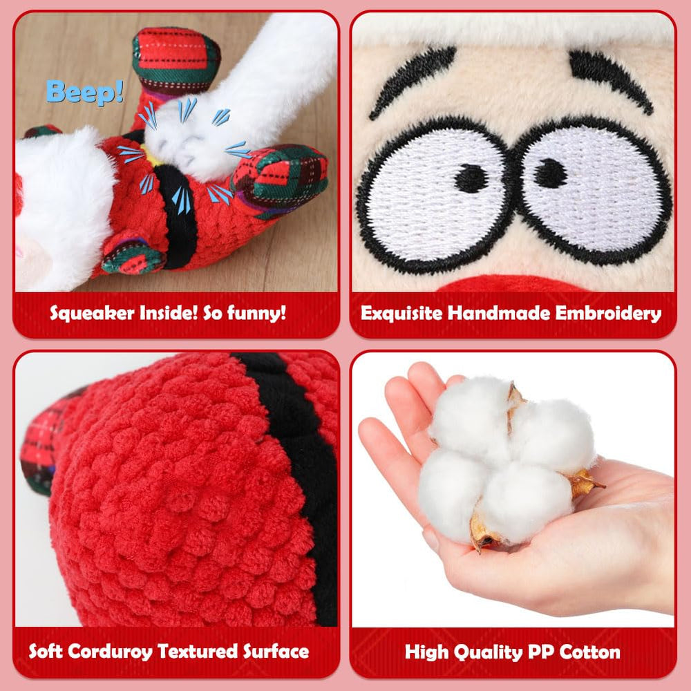 SZEE Snowman plush squeaky toy for cozy holiday play