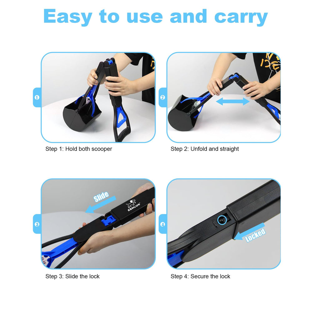SZHLUX foldable design fits in bags for travel and outings.