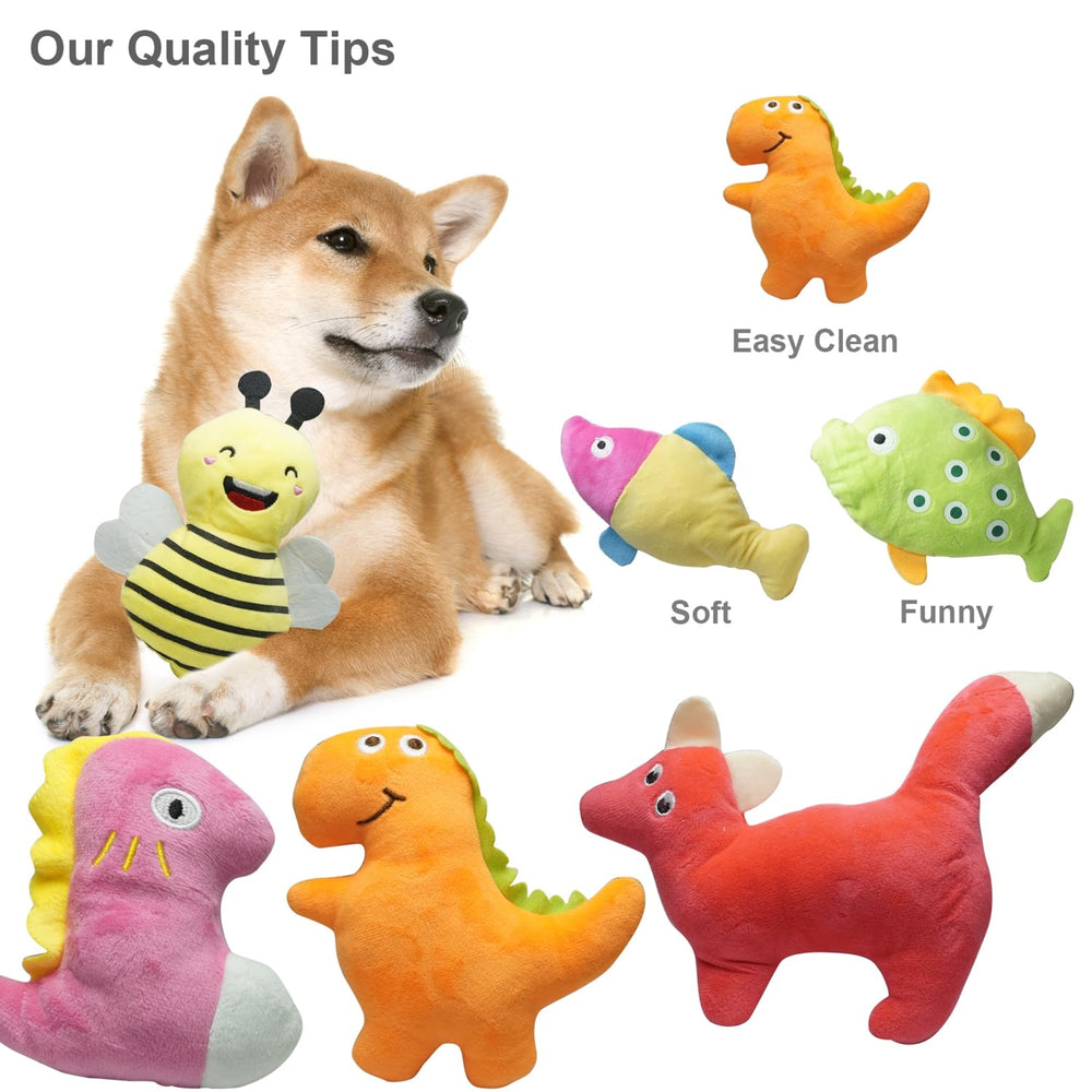 SZKOKUHO cow squeaky toy for dogs offers varied shapes for exploration