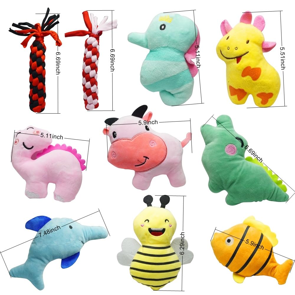 SZKOKUHO fish squeaky toy for dogs keeps pets entertained with bright colors