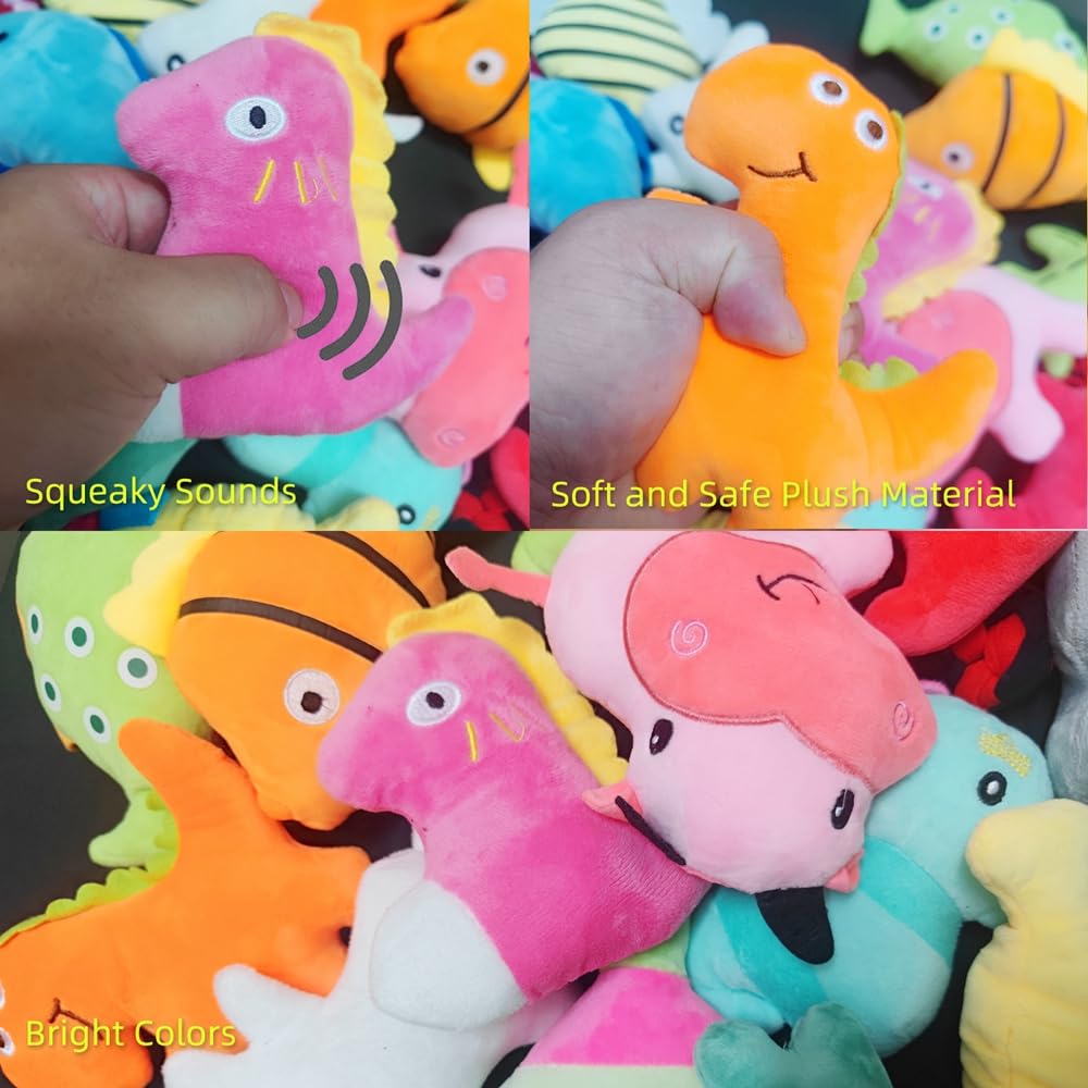 SZKOKUHO assorted animal squeaky toys pack promotes enrichment and training fun
