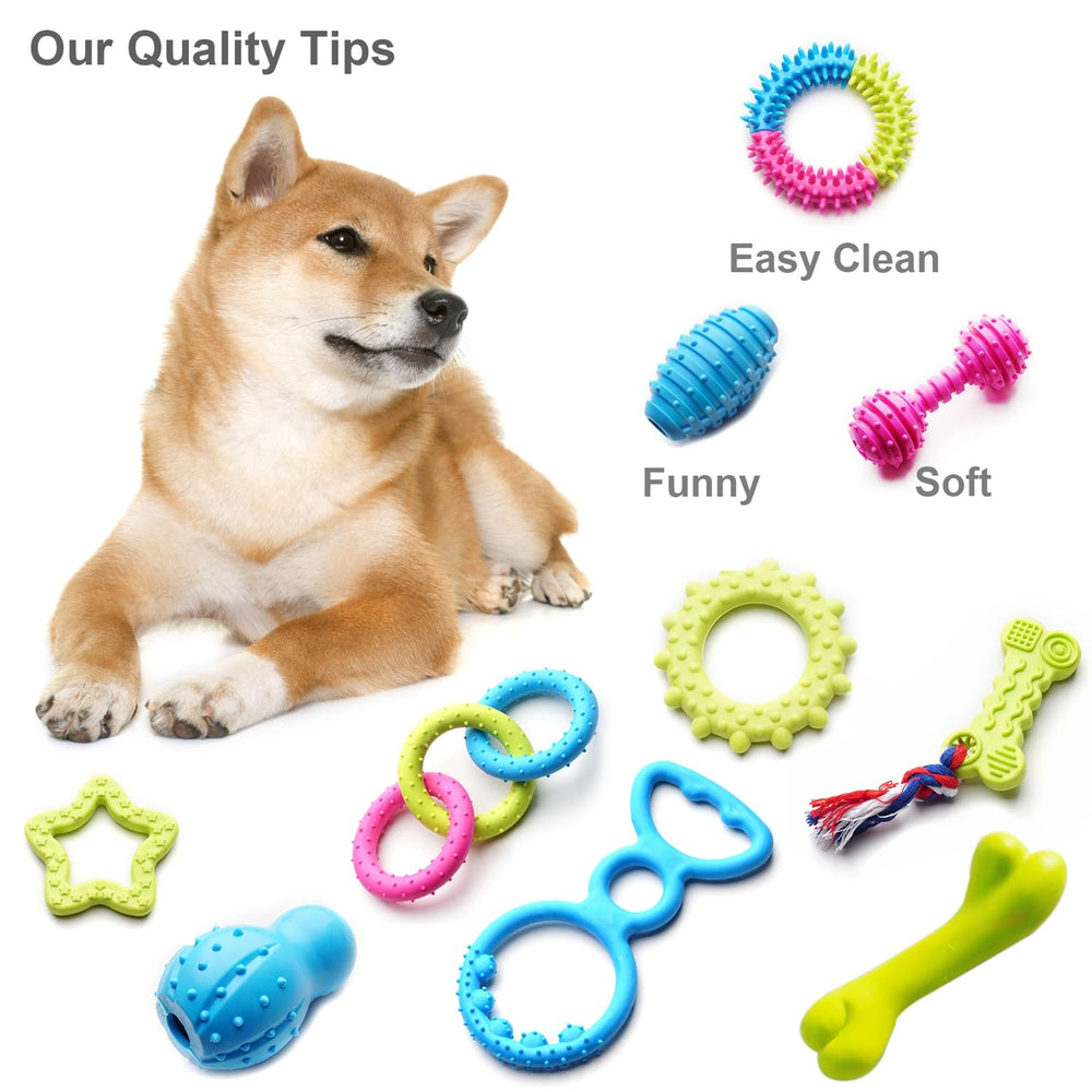 SZKOKUHO multi-chew toy set offers varied textures for entertainment and training
