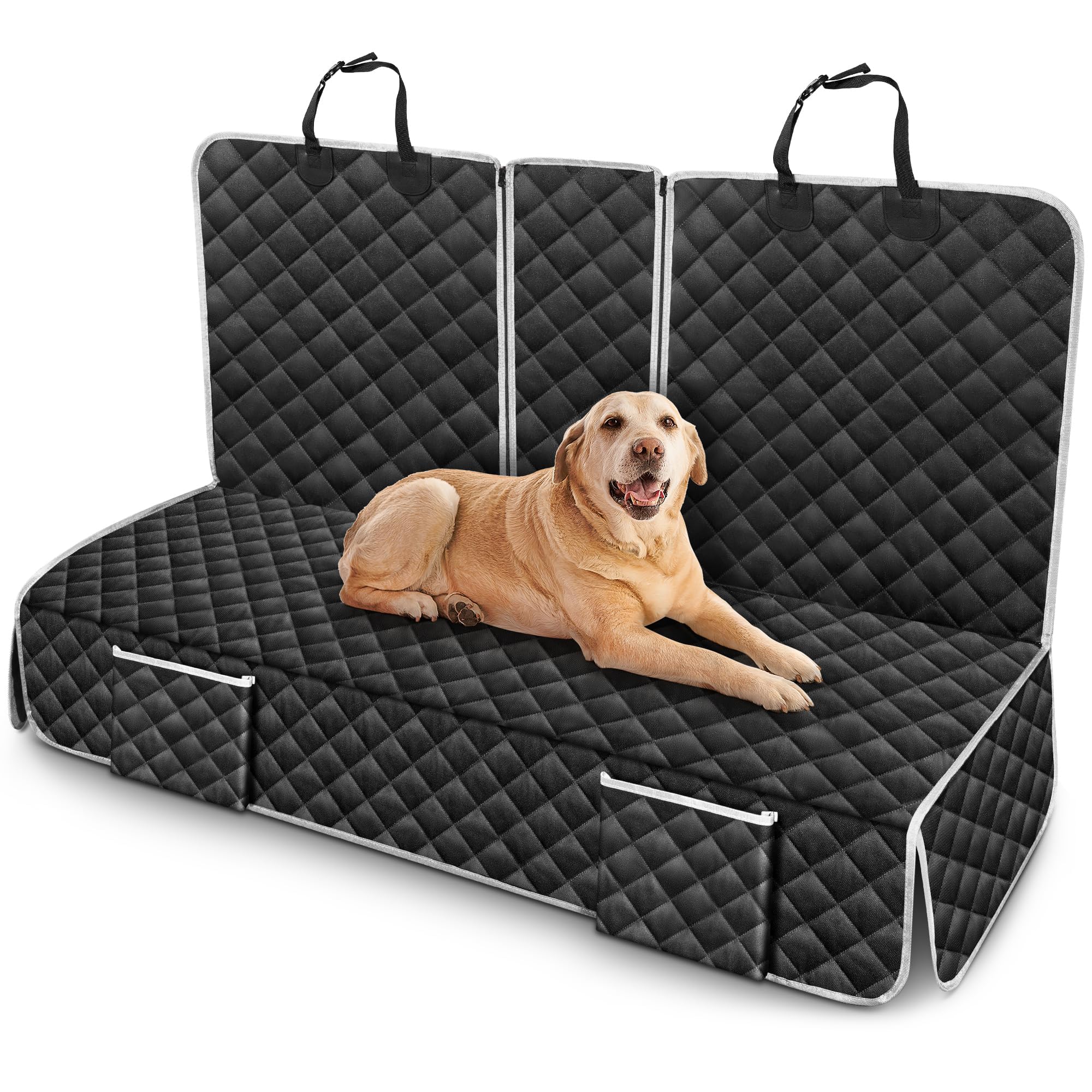 Szyuchen Truck Dog Seat Cover showing waterproof backseat protection for pets