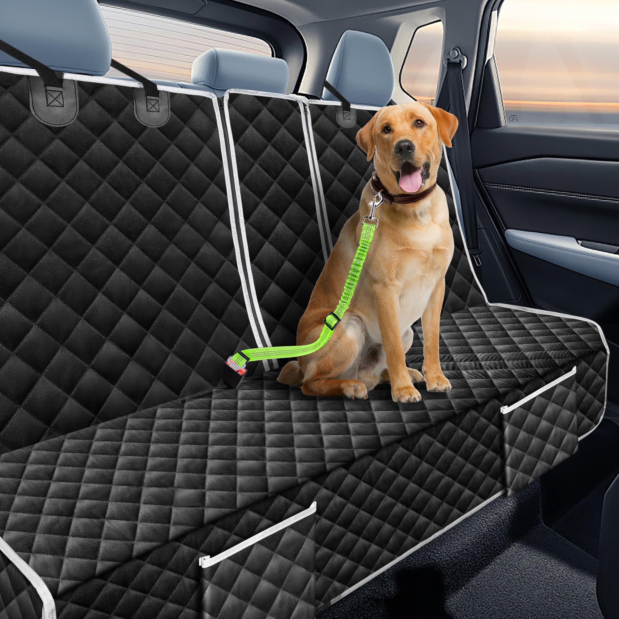 szyuchen waterproof dog seat cover backseat guards against spills and messes
