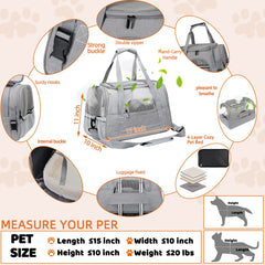 SZZJKJ foldable cat carrier stored away easily to save space between journeys