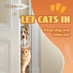 TGIOW cat door latch adjustable holes tailor width for cats of all sizes