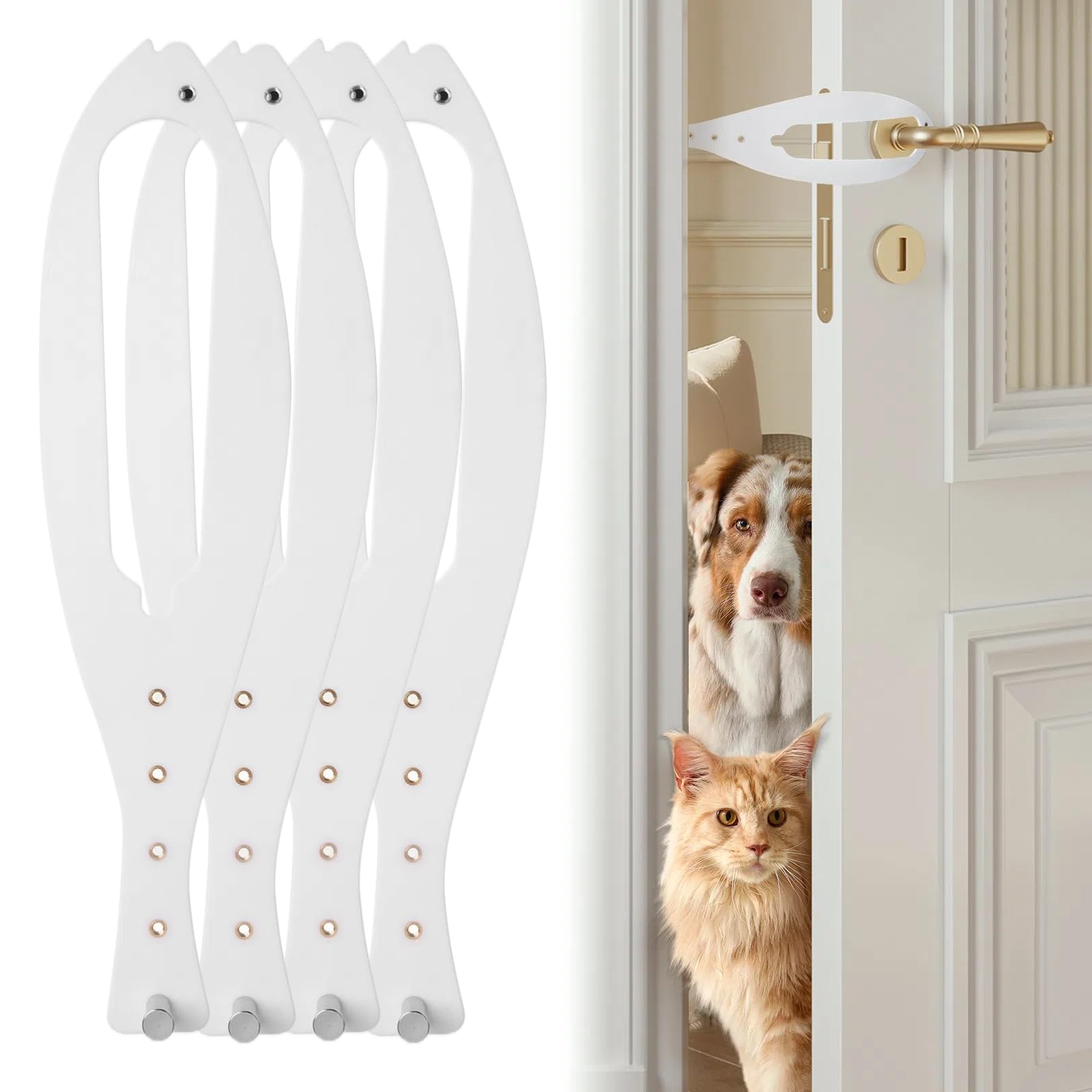 TGIOW cat door latch installation steps show quick setup for doors