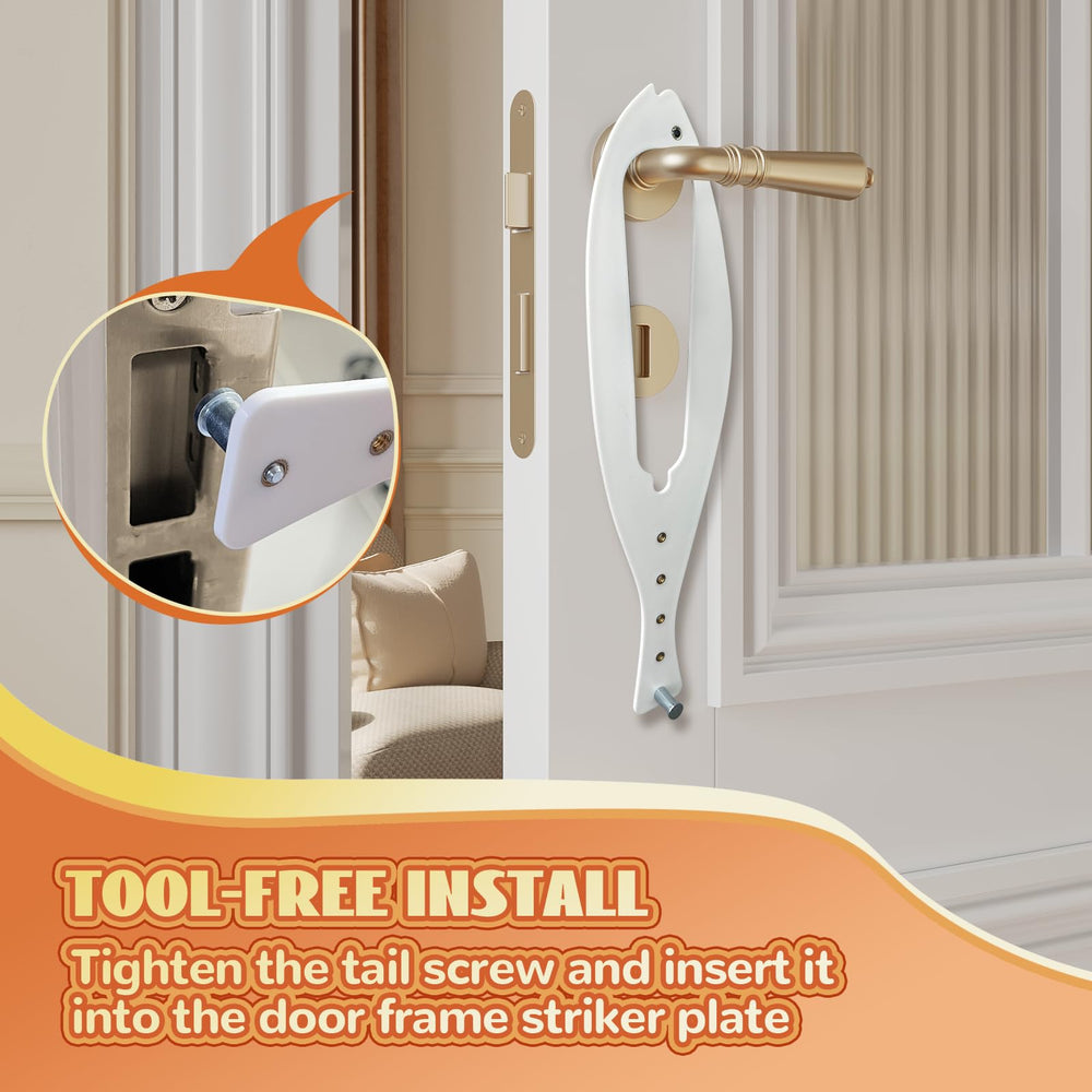 TGIOW cat door latch one-handed operation allows easy access from either side