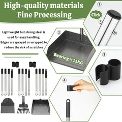 T2Y rust-resistant stainless steel scooper stays durable in yard duties.