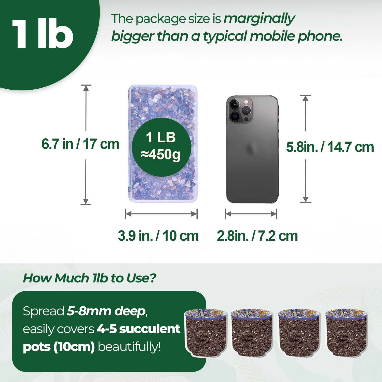 Piedras cornalina pulidas T4U para drenaje y presentacion plantas