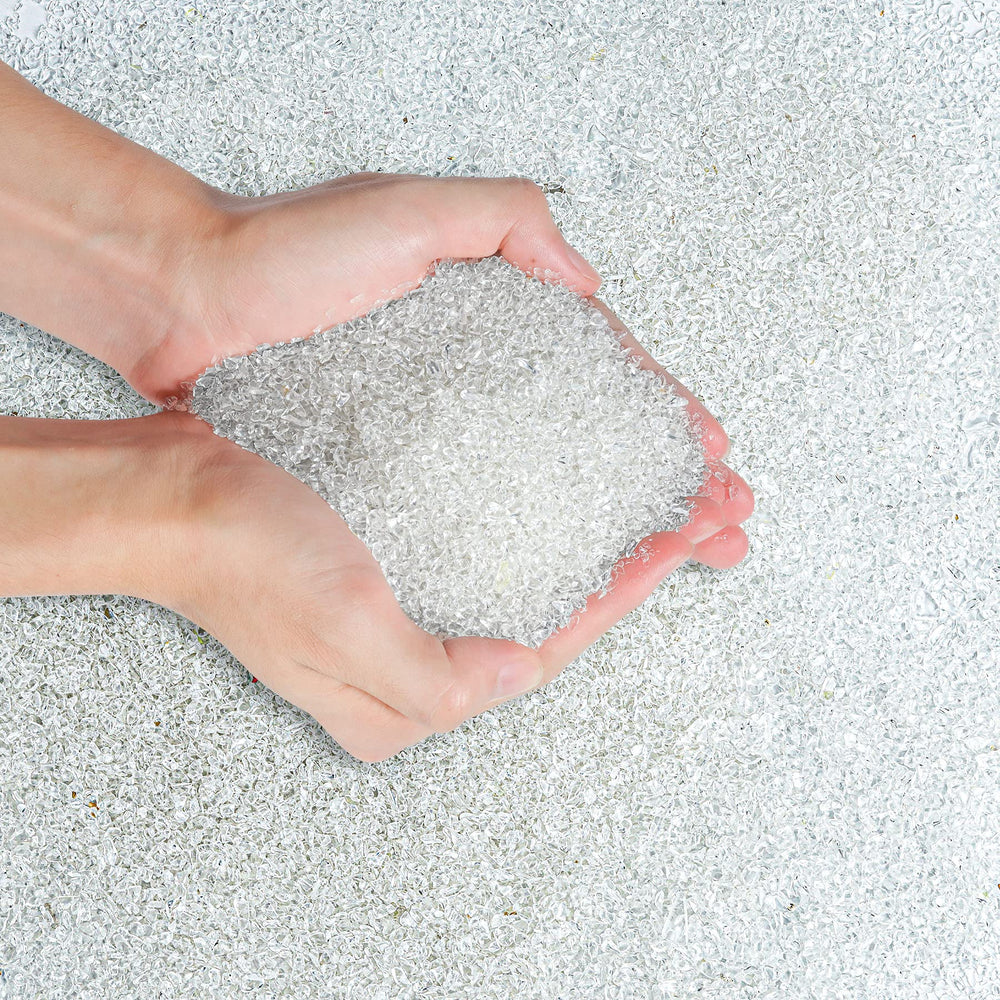 T4U crushed crystal quartz chips with irregular shapes for indoor décor and top dressing