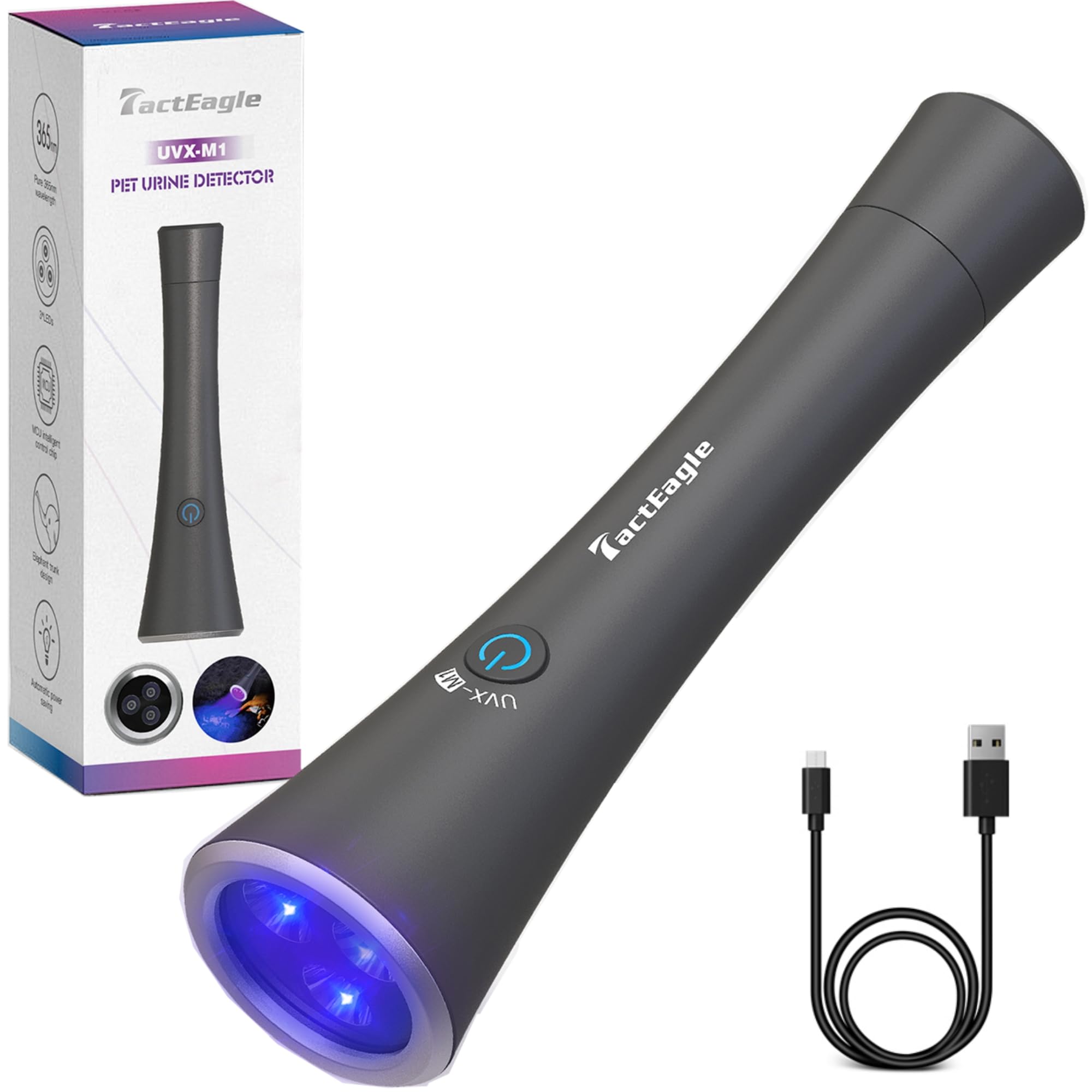 TactEagle UV Flashlight reveals hidden stains with a precise 365nm beam for cleaner homes.
