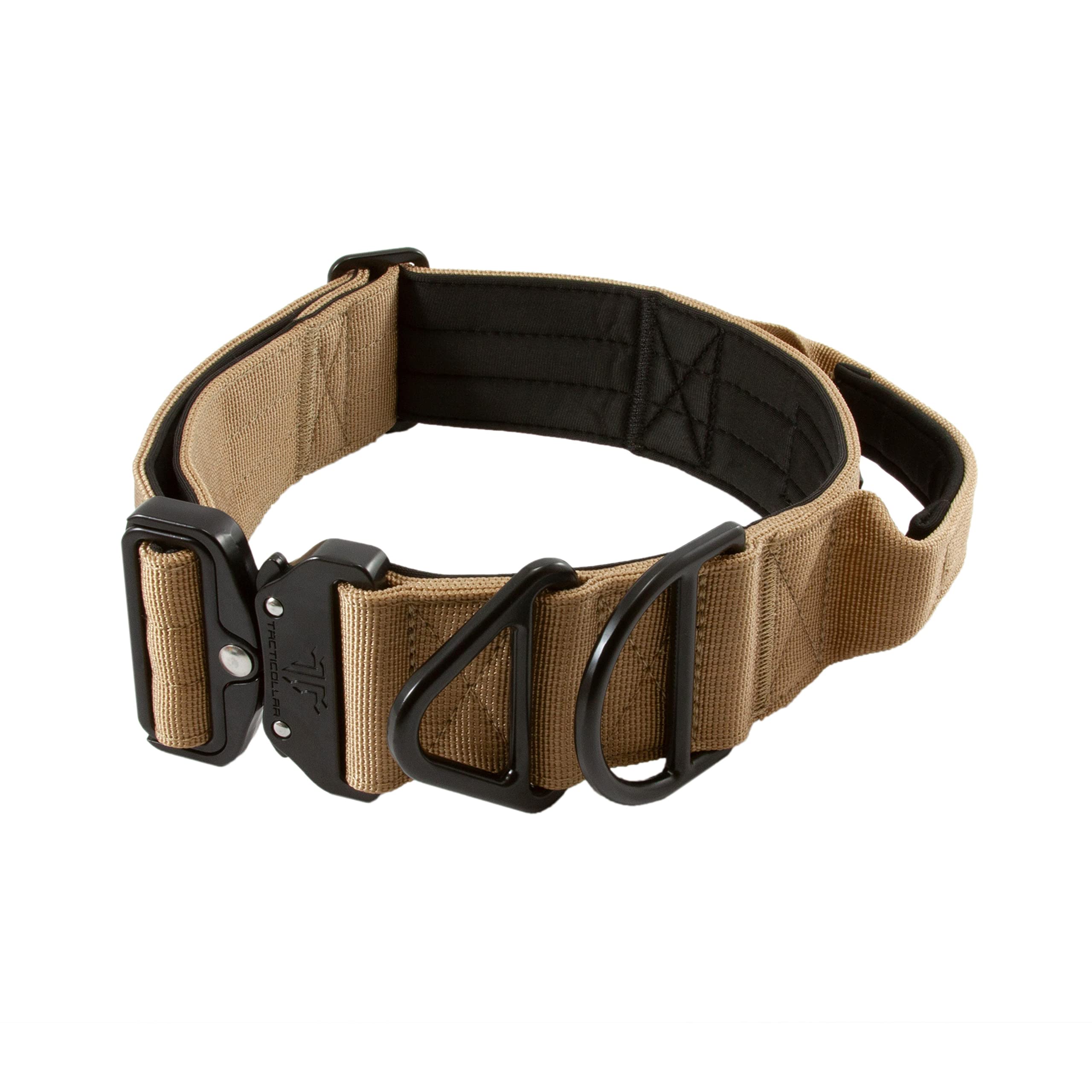 Tacticollar 2-inch tactical dog collar with handle for rugged large-dog use.