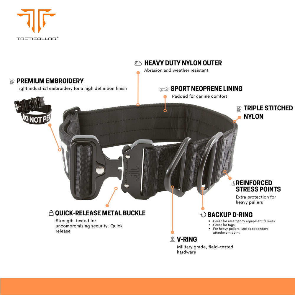 Tacticollar neoprene padding close-up shows comfortable interior for dogs.