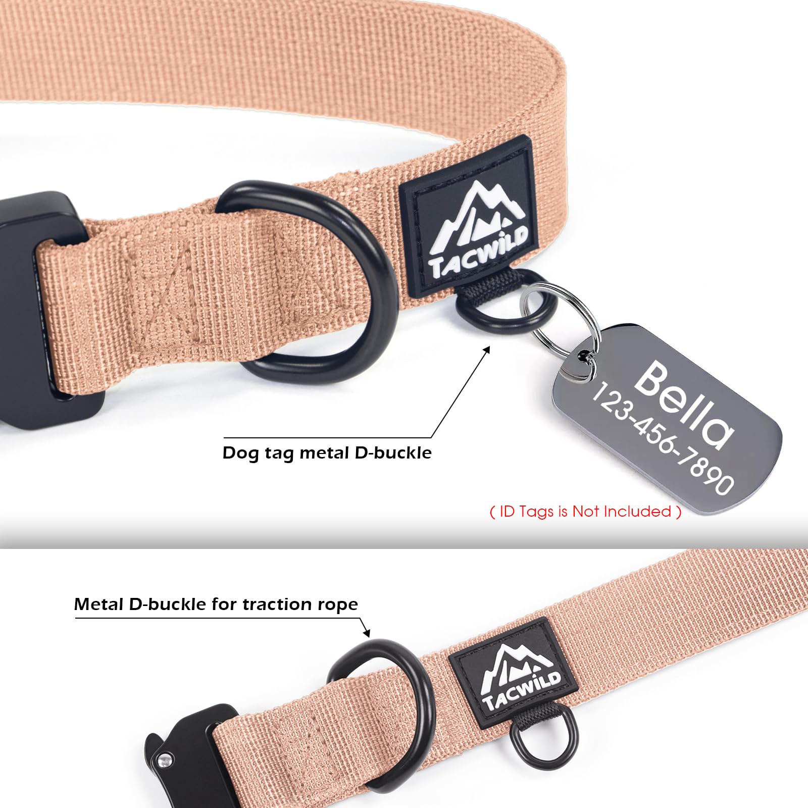Tacwild Carolina Blooms adjustable collar fits 15 to 23 inches