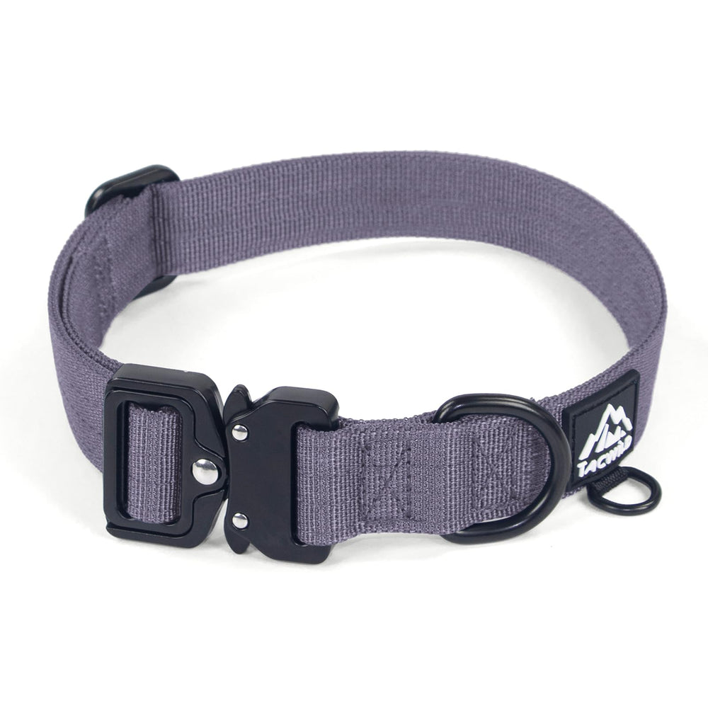 Tacwild Montana Moonrise dog collar front view shows chew-proof nylon durability for daily adventures.