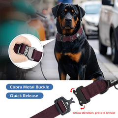 Tacwild burgundy 2xl collar shows adjustable strap for a perfect fit and non-slip control.