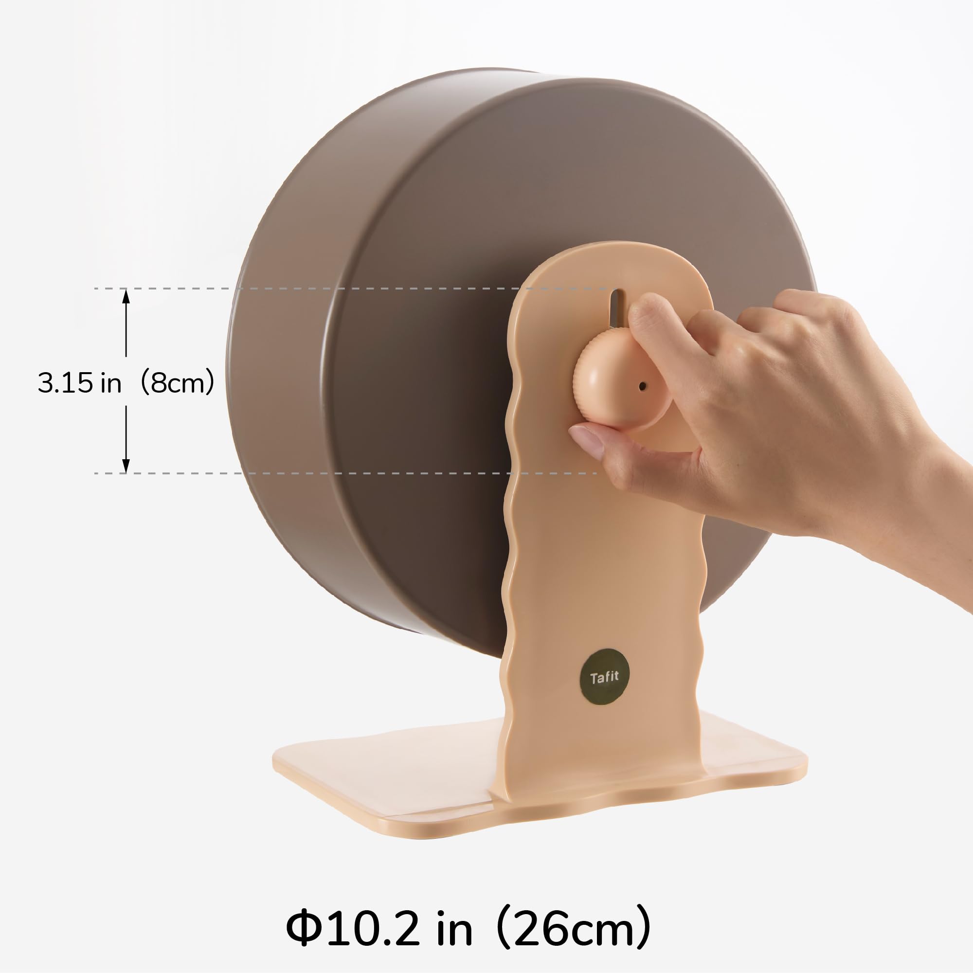 Tafit quiet hamster wheel easy installation on various setups.