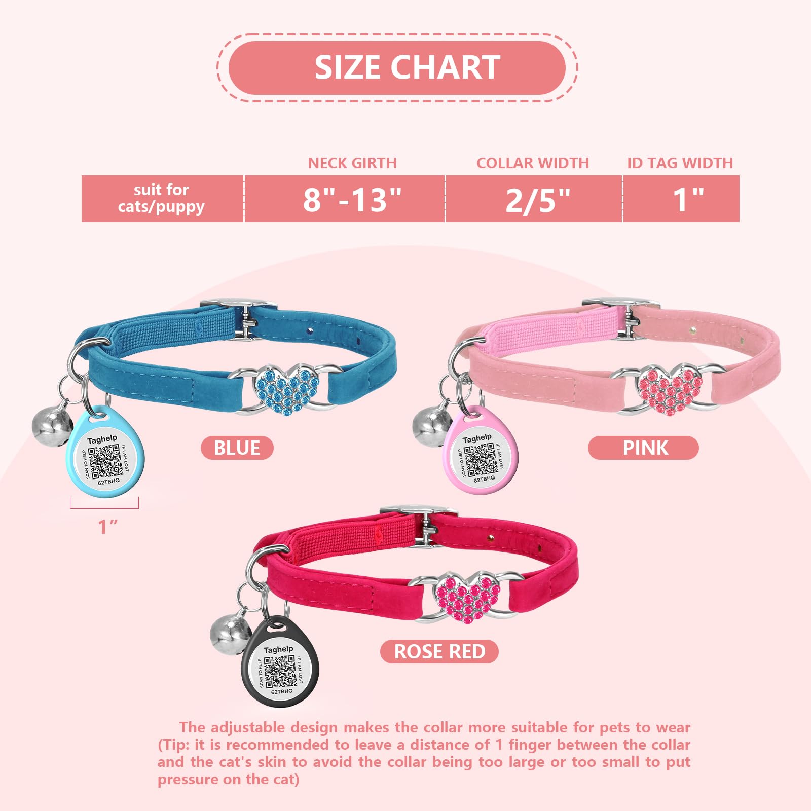 Taghelp cat collar buckle detail showing secure closure and chic look