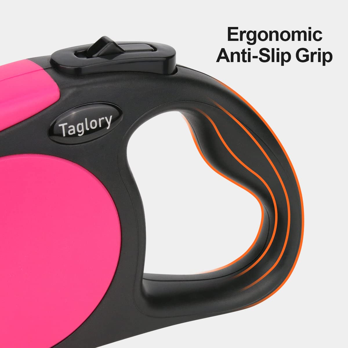 Taglory retractable leash one-hand control enables quick safety adjustments.