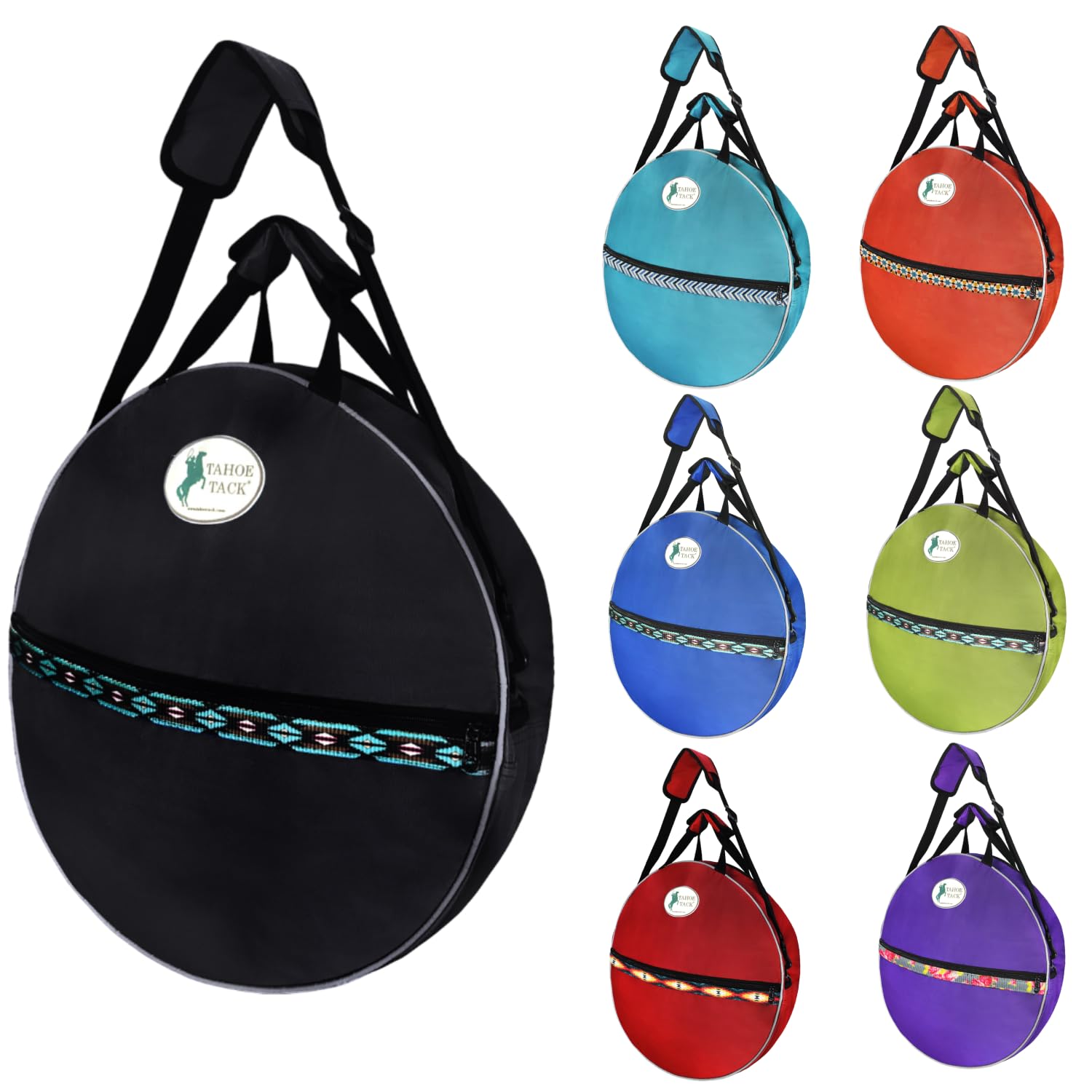 Tahoe Tack round nylon carry bag for organizing ropes and gear.