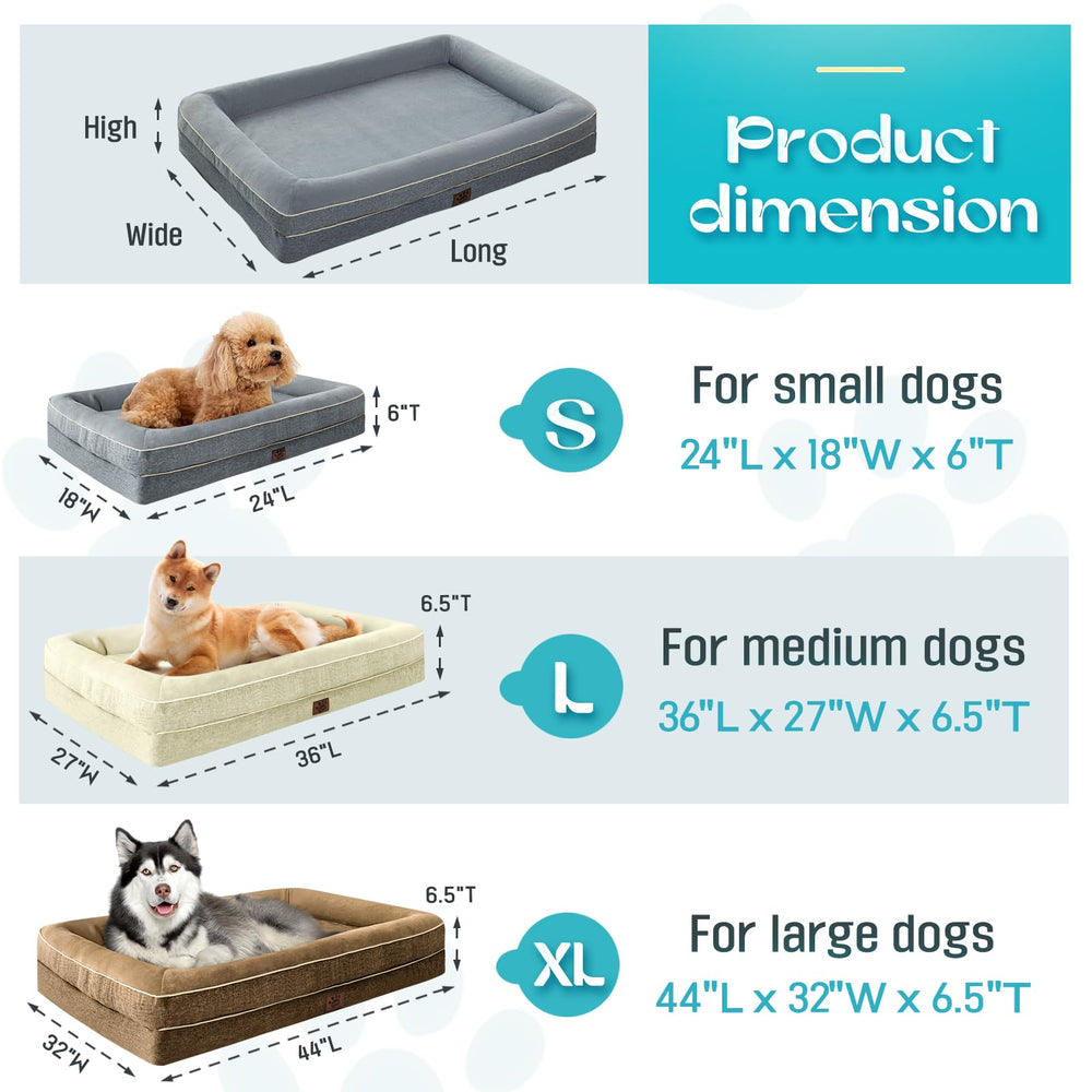TaiBest dog-bed-outdoor-use image suggests adaptable use on balcony or porch.