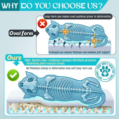TaiBest memory-foam-dog-bed closeup features plush surface and premium comfort.