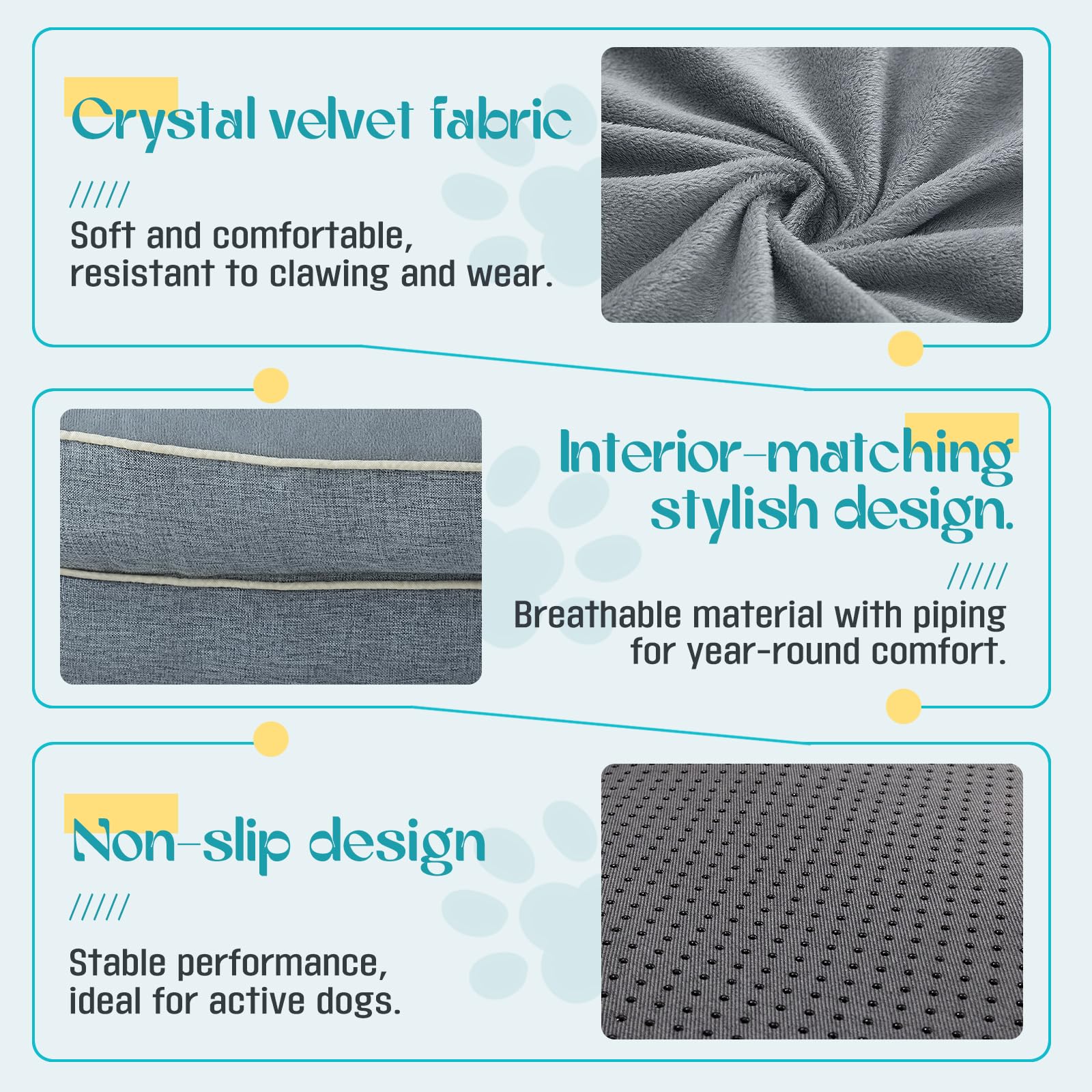 TaiBest-nonslip-bottom-detail shows stable placement on various floor surfaces.