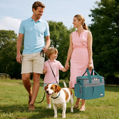 TAIHOYIN 7-piece pet kit neatly organized for easy road-trip packing