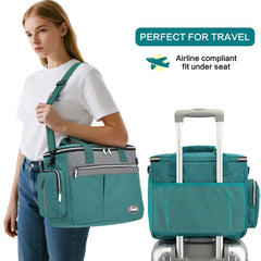 TAIHOYIN collapsible bowls in teal bag for mess-free meals