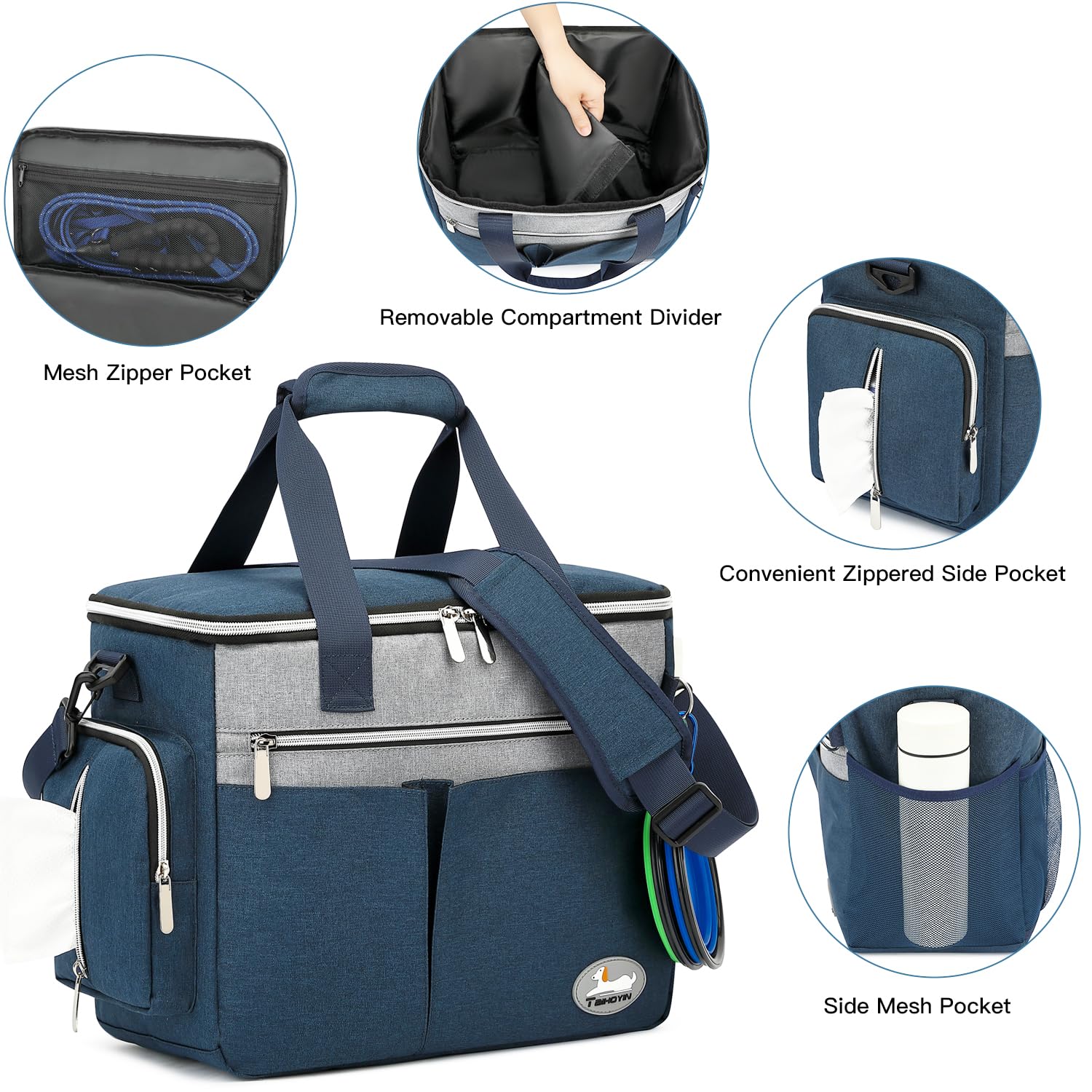 TAIHOYIN trolley sleeve attachment makes airport travel easier.