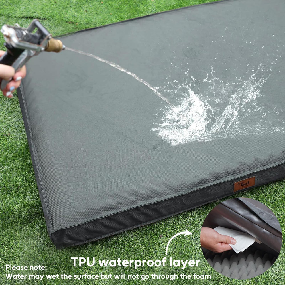 tail stories dog bed removable waterproof cover for easy washing