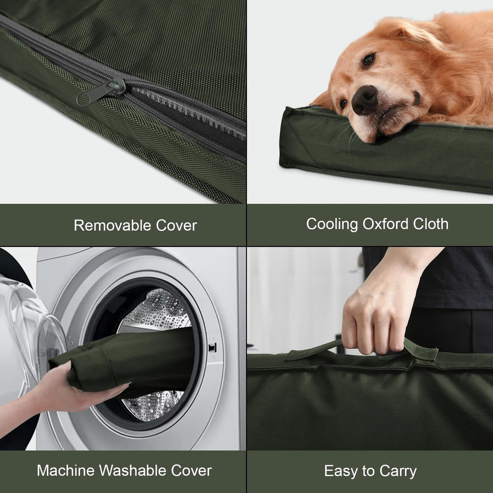 Tail Stories large-dog bed 42x28 crate fit, ideal for spacious crates.