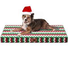 Tail Stories orthopedic bed large-dog foam close-up showing supportive egg-crate design for joint comfort.