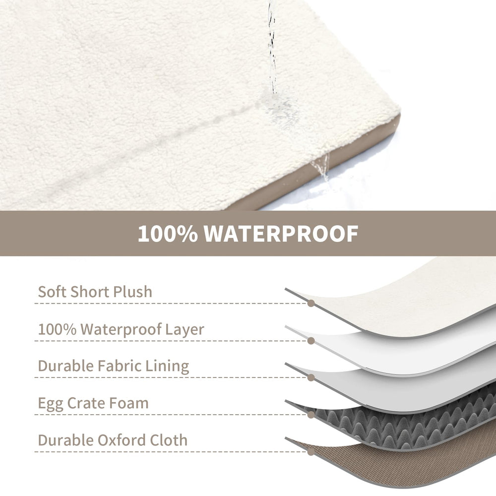 Tail Stories orthopedic dog bed waterproof removable cover enables easy cleaning