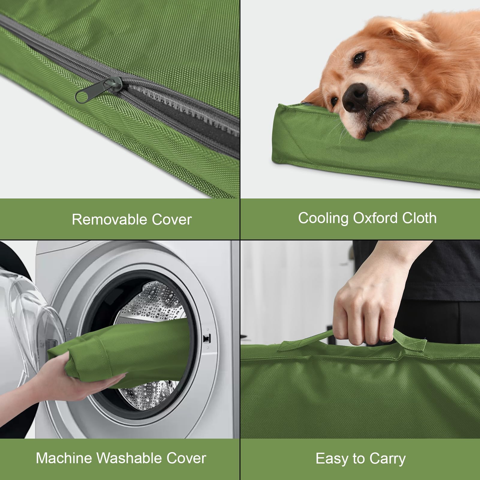 Tail Stories outdoor dog bed portable for outdoor use with side carry handle