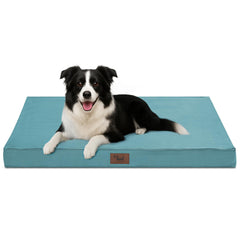 Tail Stories outdoor dog bed waterproof cover side view for weather-ready lounging.