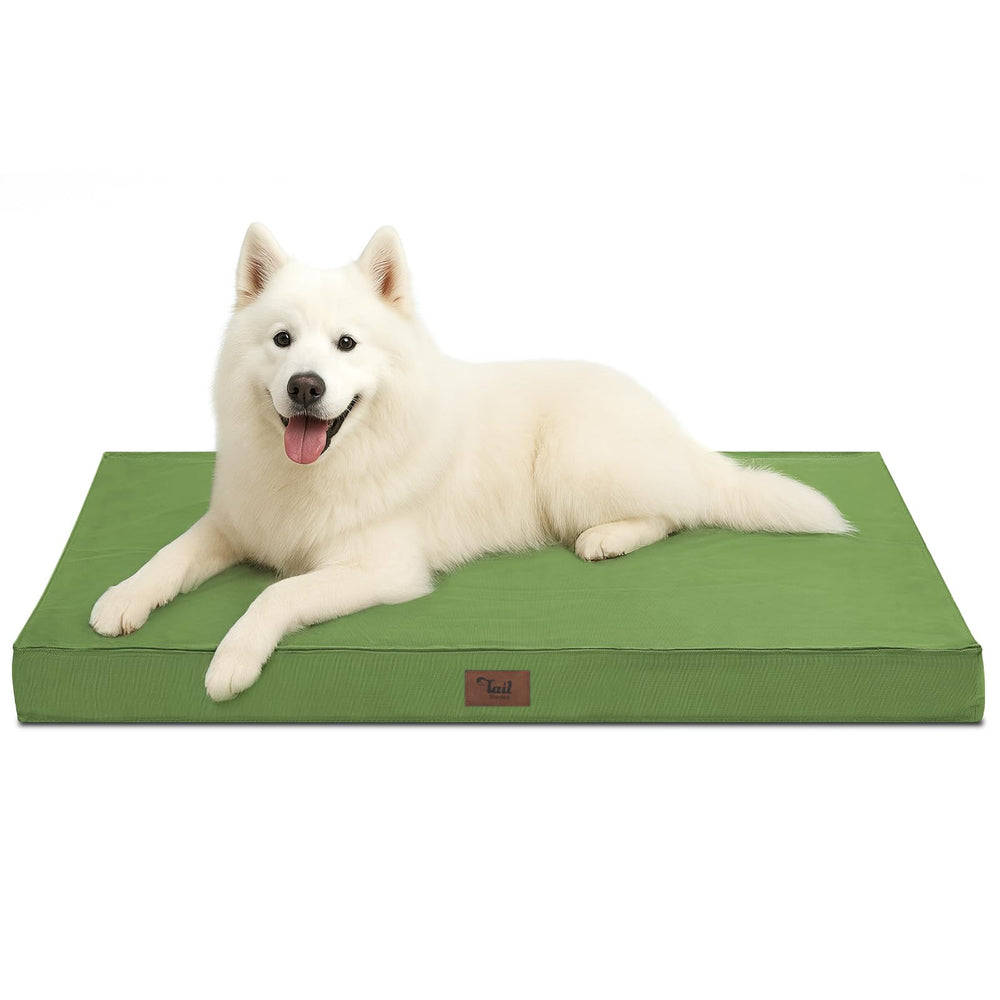 Tail Stories Outdoor Large Washable Dog Bed front view highlighting cooling comfort for lounging