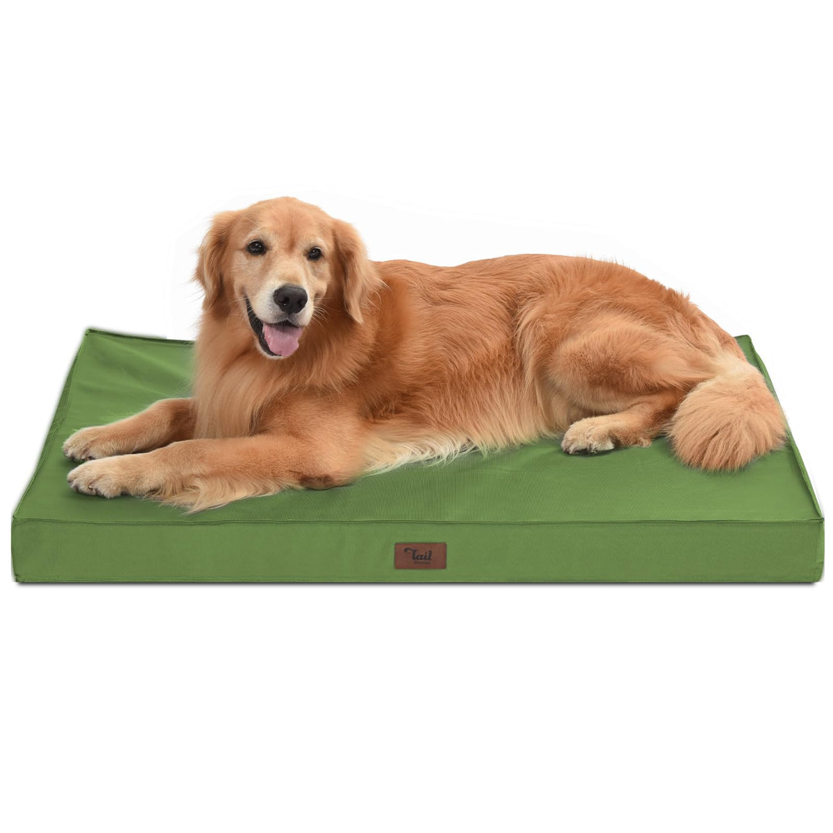 Tail Stories outdoor orthopedic dog bed 44x32 with egg-crate foam supports joints on adventures